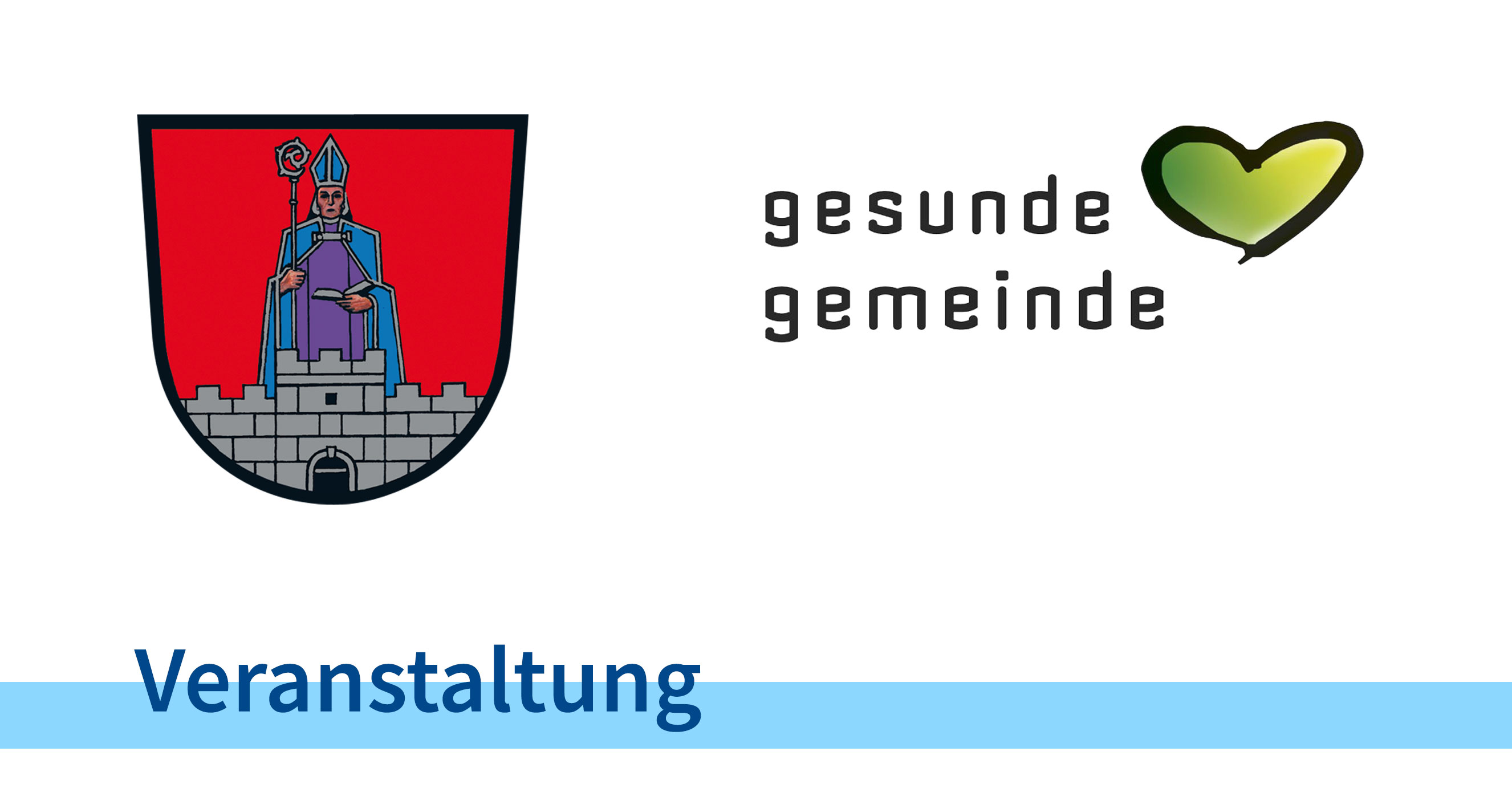 Wappen Paternion + Logo Gesunde Gemeinde - Veranstaltung