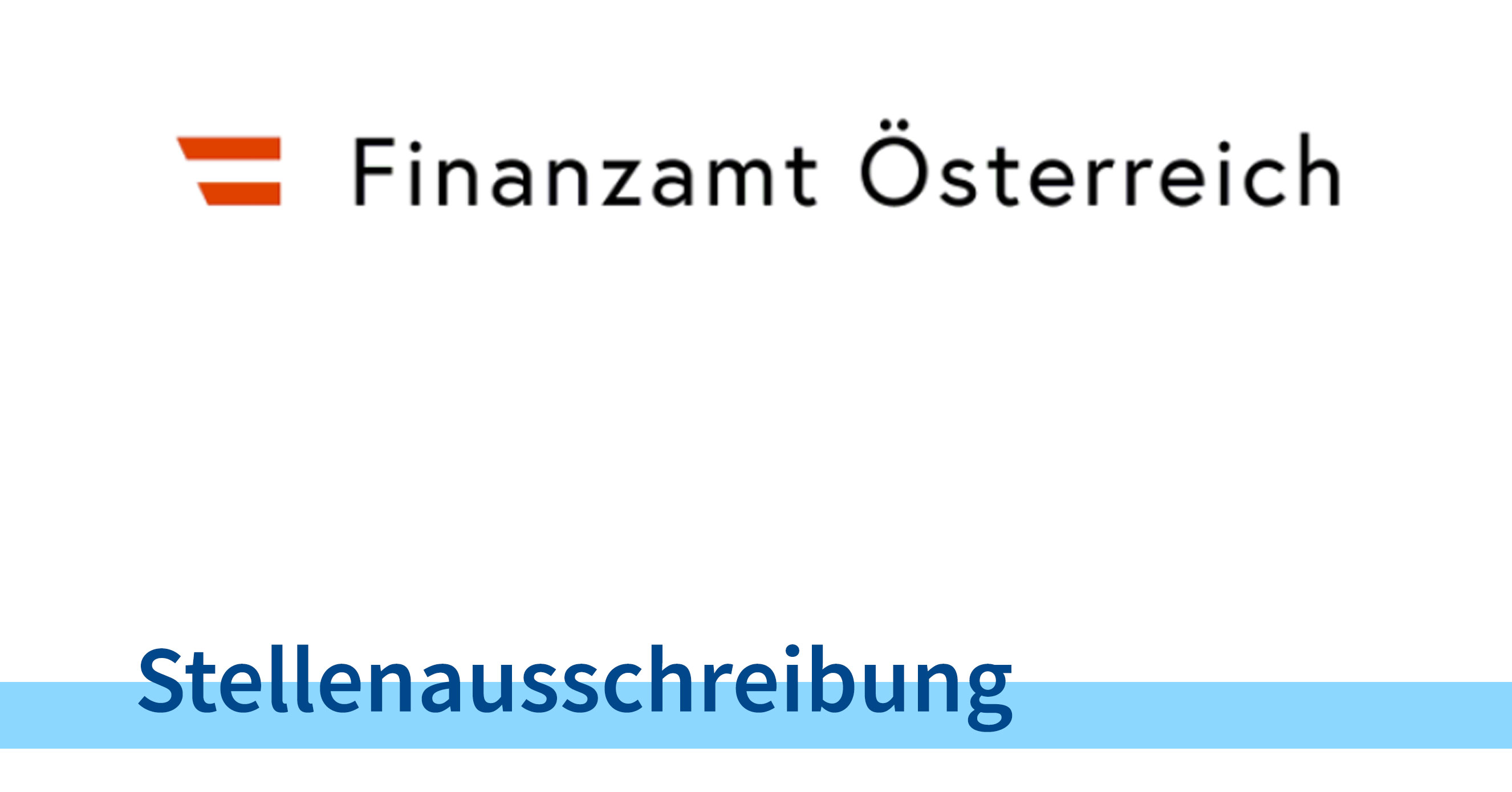 Logo Finanzamt Österreich - Stellenausschreibung