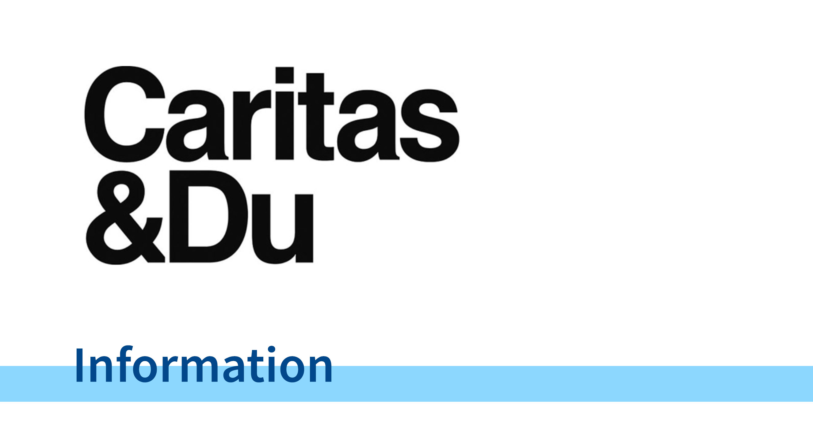 Logo Caritas & Du - Information