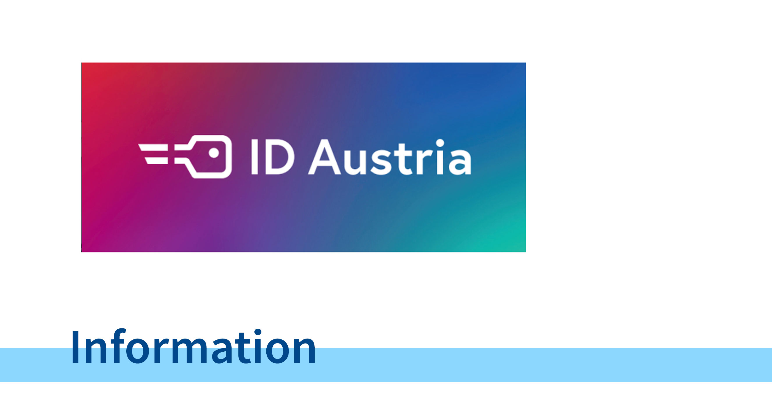 Logo ID-Austria - Information