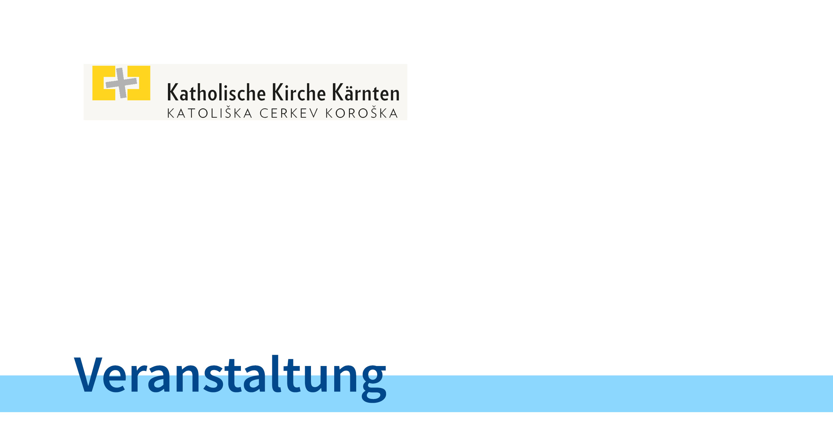 Logo kath. Kirche Kärnten - Veranstaltung