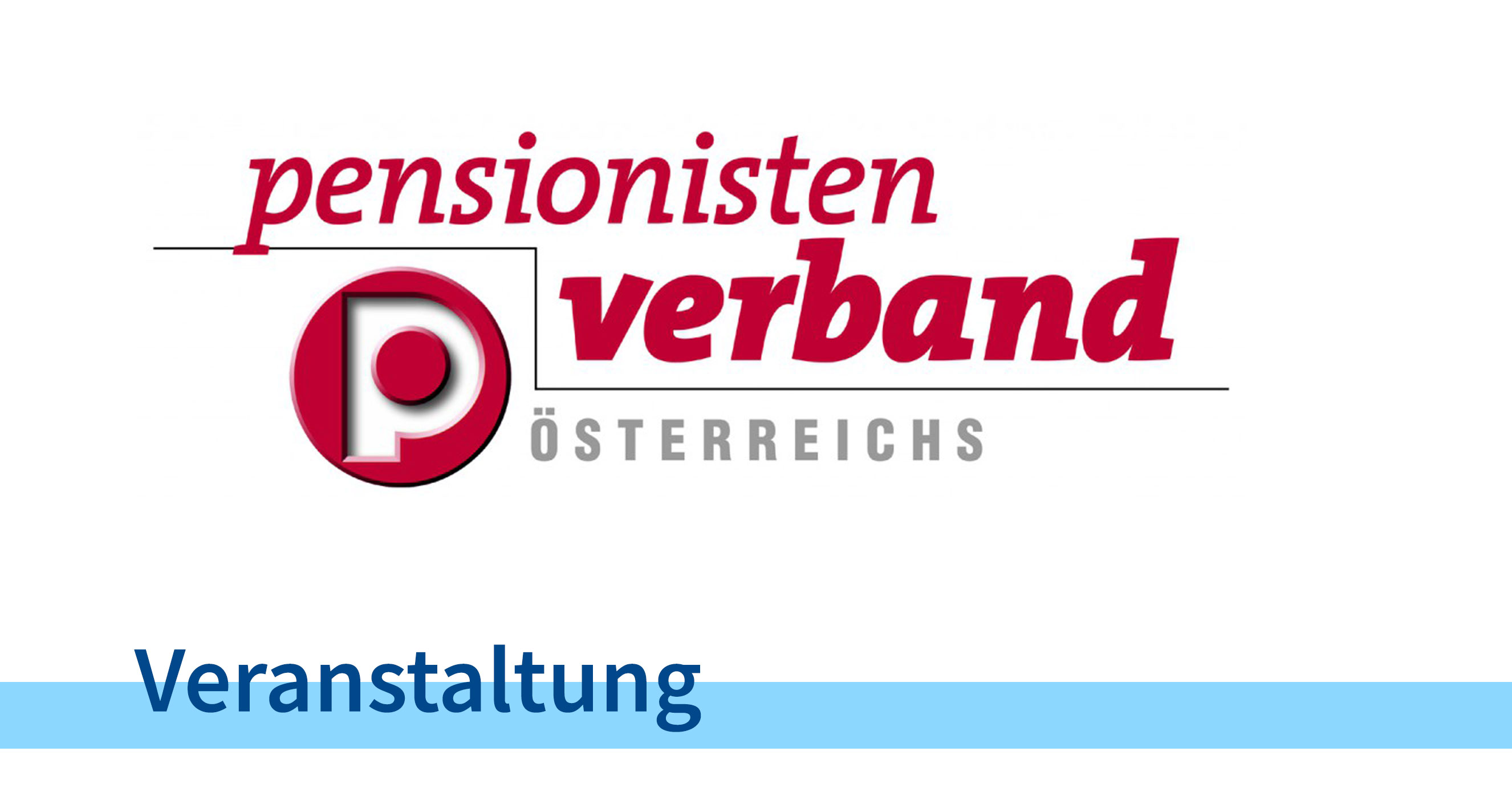 Logo Pensionistenverband - Veranstaltung