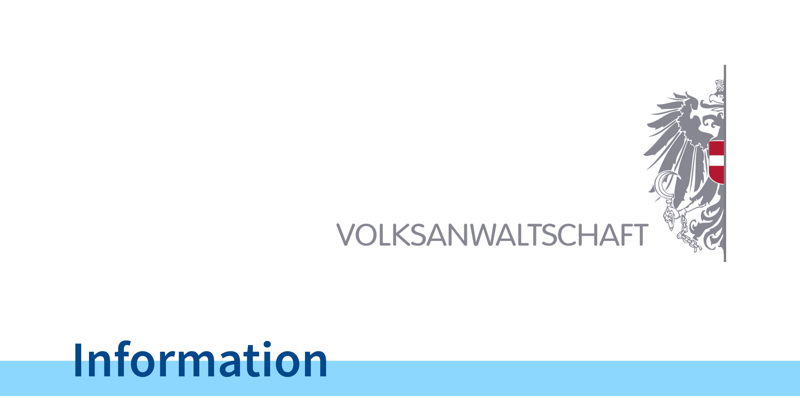 Logo Volksanwaltschaft - Information
