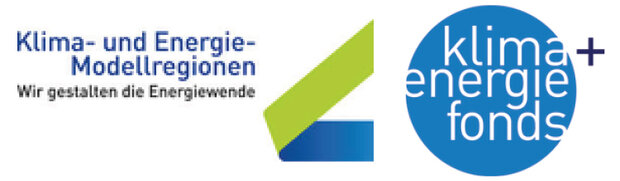 Logo Klima- und Energie-Modellregion. Wir gestalten die Energiewende. Klima -Energie-Fonds