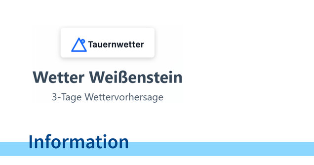 Wetter in Weißenstein